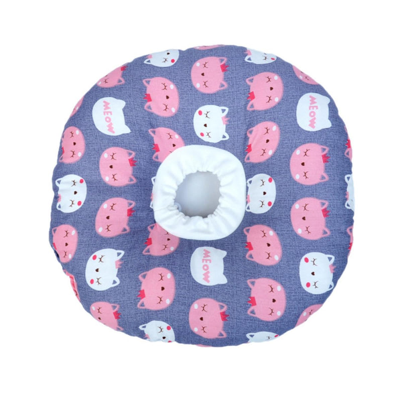 Cabilock Soft Cotton Pet Protective Collar with Protective Design for Post-Surgery Recovery for Cats and Small Pets