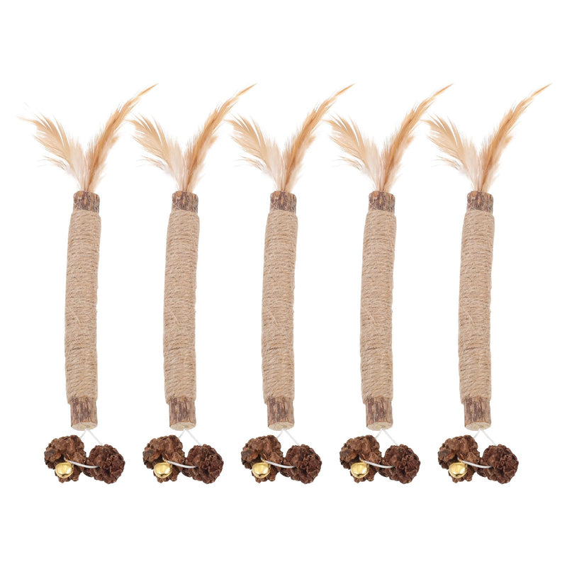 iplusmile 5 pcs Cat Toy Bites made from Actinidia Polygama and Cecidum Fruit for Cats for Dental Care and Indoor Activity