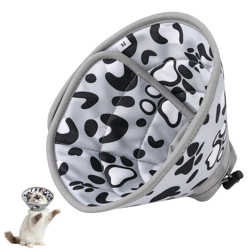 Soft Cat Neck Brace - Soft Anti-Scratch Collar, Ideal for Rehabilitation or Postoperative Care of Cats, Puppies and Small Dogs (Grey, Neck Circumference 17 to 22 cm)