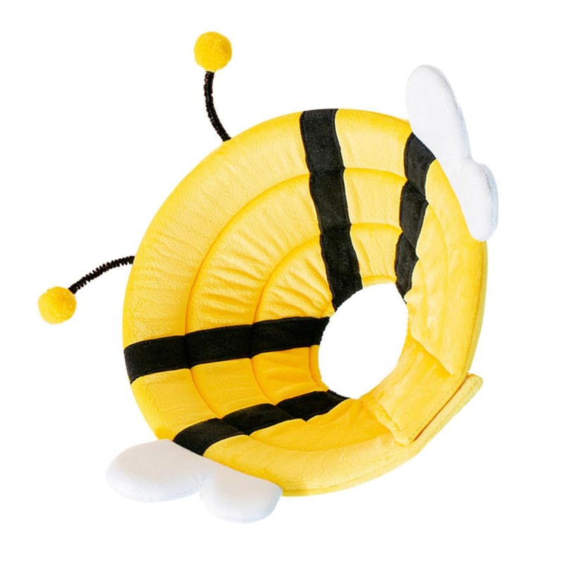 Beavorty Adjustable Soft Postoperative Collar for Dogs and Cats Made of Sponge and Cotton with Bee Shaped Design to Prevent Wound Licking After Surgery