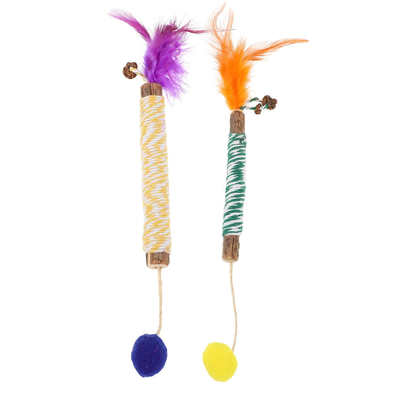 Luxshiny 2 pcs Silvervine Chew Toys for Teething Cats made from Actinidia Polygama Indoor Cat Dental Care for House Cats