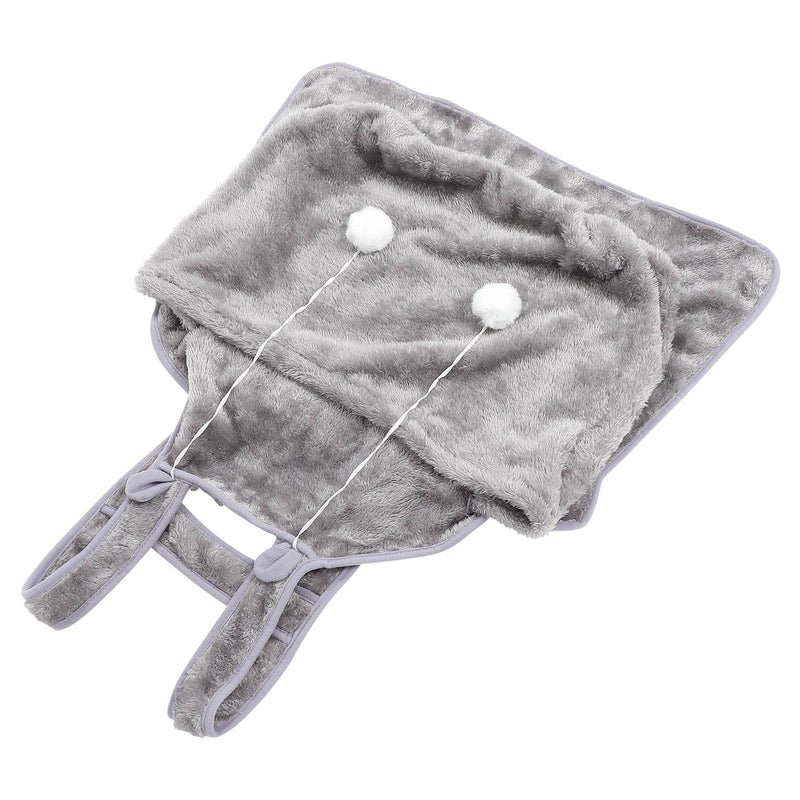 TEHAUX Cat Hug Apron made of Coral Fleece Portable and Lightweight Pet Carrier Warm and Cozy for Home and On the Go