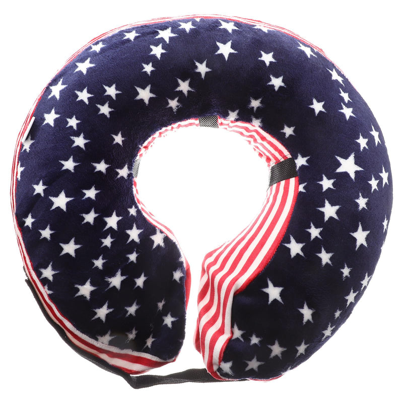 STOBAZA Inflatable Pet Protective Collar for Dogs and Cats, Skin-Friendly, Easy to Apply, For Post-Surgery Recovery, Adjustable, Navy Color, Made of PVC and Fabric