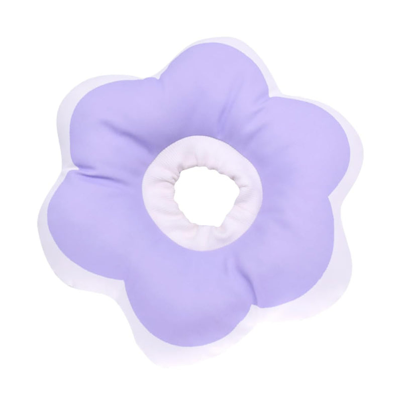 Cat protective collar, violet, made of PP cotton. Simple design. Prevents licking and biting. Durable and suitable for post-operative recovery.