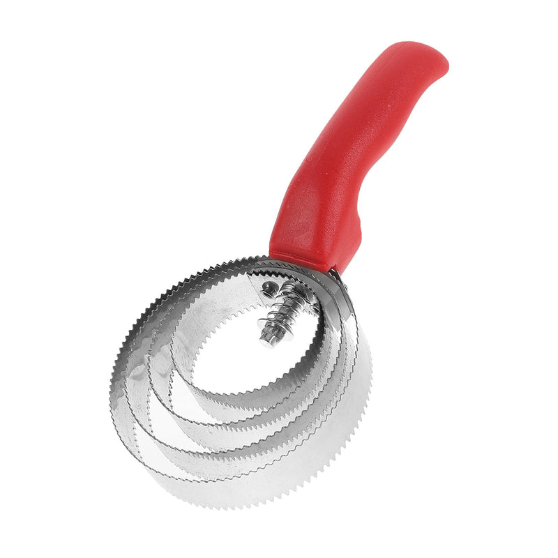 Cabilock Reversible Stainless Steel Horse Brush with Ergonomic Handle. Double-sided design for versatile use on horses and pets.