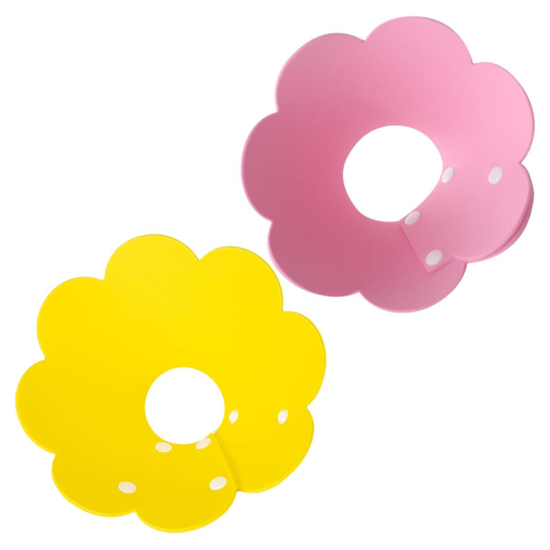 PRETYZOOM 2-Pack Cat Collars Made of EVA Sponge, Floral Elizabethan Collar, Washable and Protective, as a Post-Surgery Collar