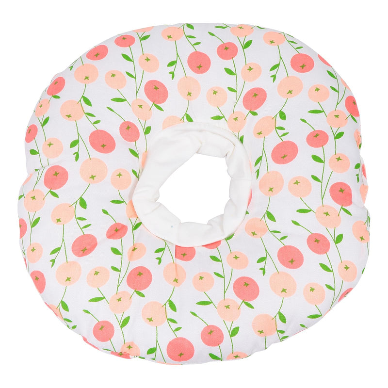 ABOOFAN White Cat Protective Collar made of soft fabric with a comfortable design to protect wounds and prevent licking in cats after surgery