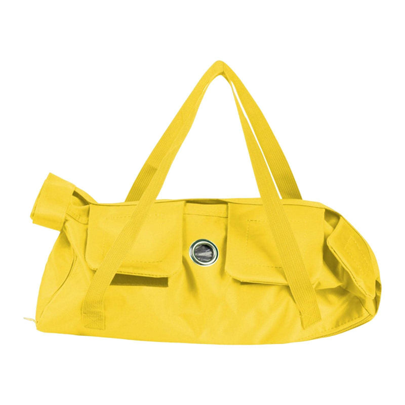 Cat grooming bag, nail trimming bag, cat restraint bag, carrier bag, breathable, durable nylon for bathing, ear cleaning, and fur care, yellow, 42cm x 25cm, M