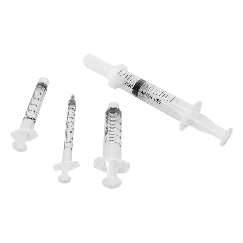 Cryfokt Cat Medicine Feeder Set, Easy-to-Change Nipple Kitten Bottles for Pet Care, PVC Silicone Material (White)