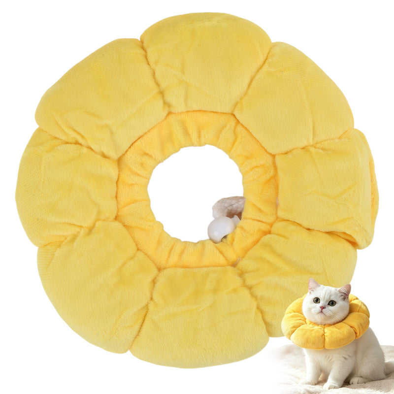 Cat neck brace, sunflower cat collar, breathable suede cotton cat neck brace, adjustable cat collar, adjustable cat collar for post-surgery use