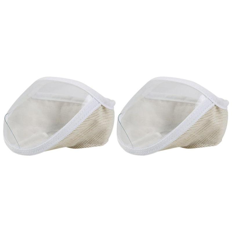 BESTYASH 2-Piece Household Kitten Muzzle Made of Breathable Polyester, Safe and Practical for Beauty and Bath, Transparent and Portable for Cat Grooming