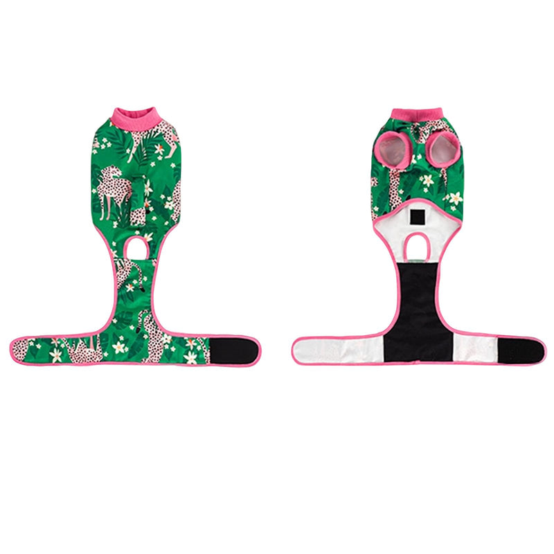 Cat bodysuit, dog bodysuit after surgery, cat and dog bodysuit for surgery clothing, surgical bodysuit for dogs and cats, pet surgical recovery suit for anti-licking, adjustable size (size, XS) XS size