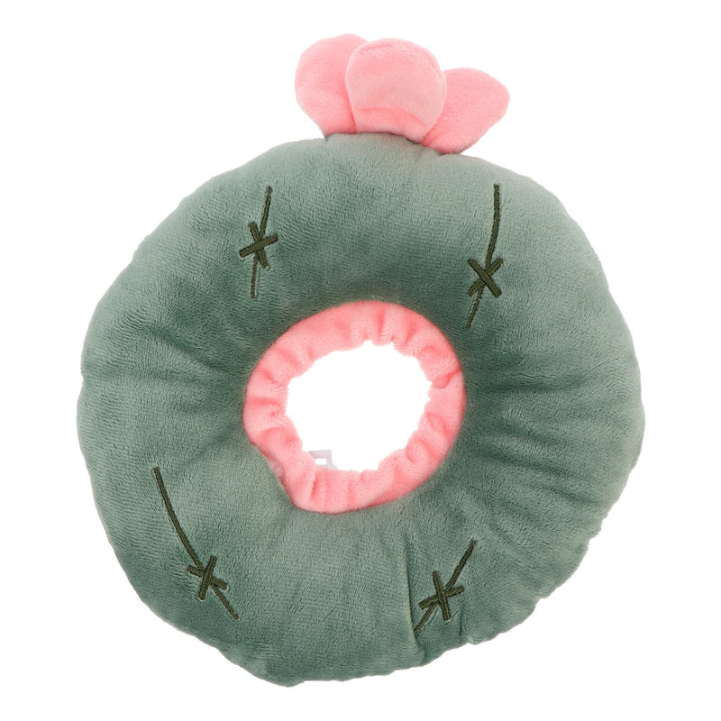 POPETPOP Adjustable Soft Plush Protective Collar for Cats Adjustable Cat Collar for Wound Healing and Scratch Protection for Pets after Surgery Green