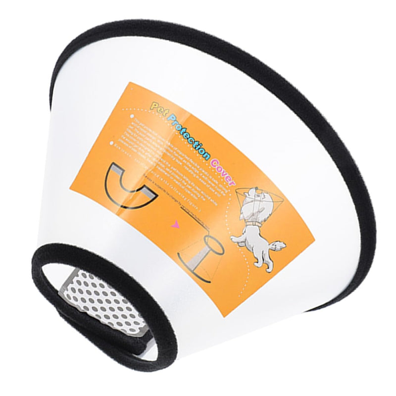 Adjustable soft cat recovery collar made of breathable material. Prevents licking and biting. Comfortable protective collar for pets after surgery.