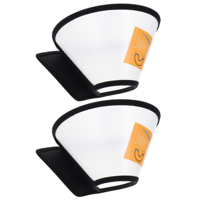 Beaupretty 2-Pack Protective Collars for Cats and Dogs Made of PP Anti-Bloody Neck Collar Protects Wounds During Recovery Phase Without Obstructing Vision