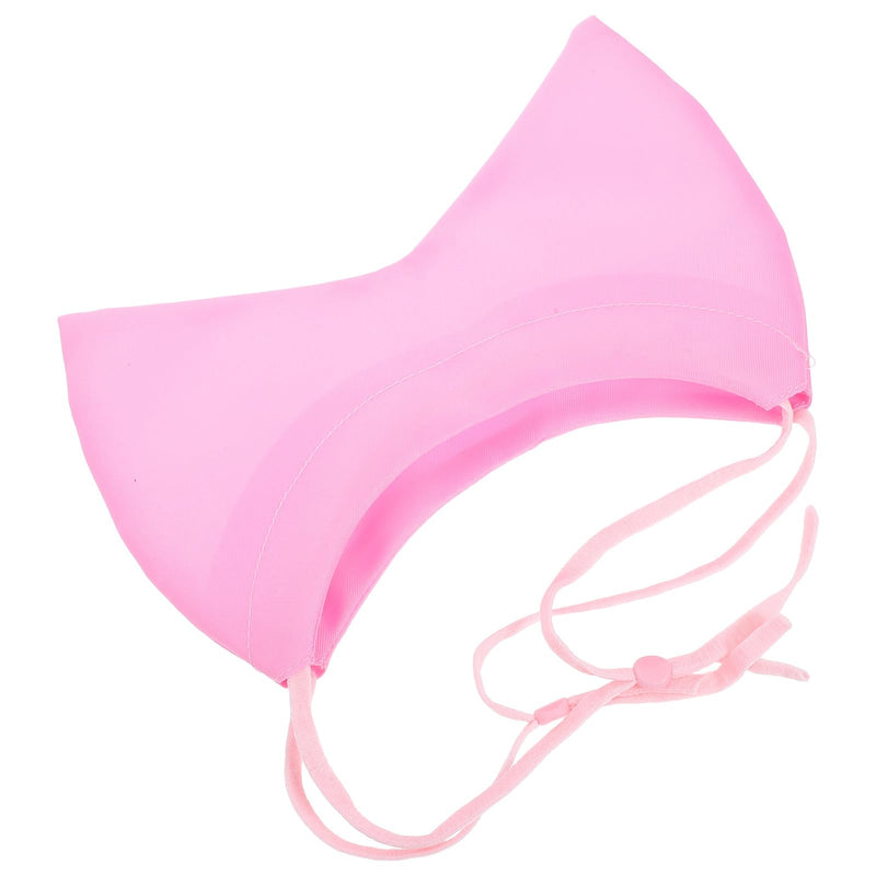 SOLUSTRE Cat Bathing Cap in Pink with Adjustable Fit and Ear Protection for Cats, Made of Polyester for Bathing and Swimming
