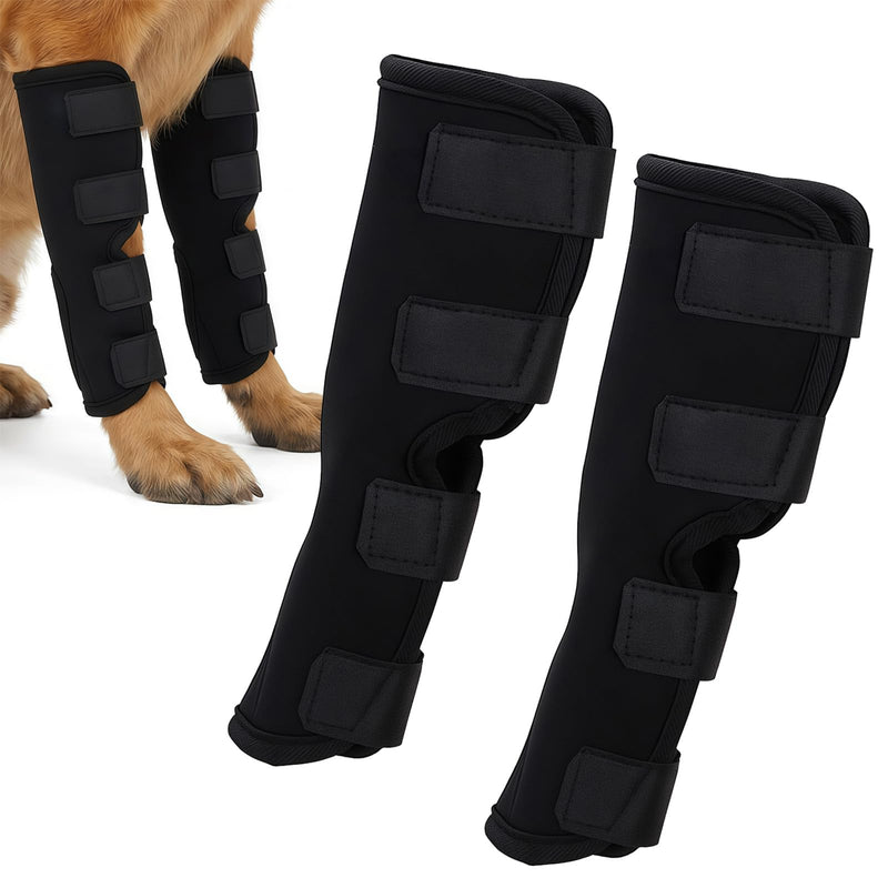2 Pieces Knee Brace for Dog Hind Leg, Ankle Brace for Dogs, Comfortable, Adjustable, Licking Protection for Dog Hind Leg, Dog Leg Bandage for Wrapping Wounds and Injuries, for Wound Healing, M