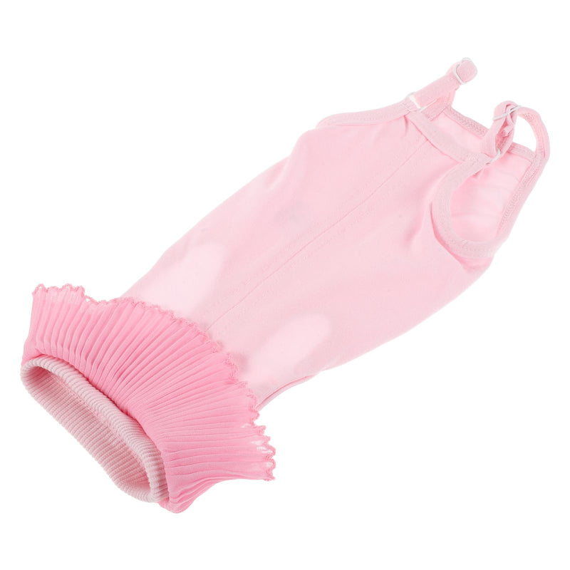 UKCOCO Cat Recovery Suit made of Modal Fabric in Pink. Flexible fit and easy to put on and take off for post-operative recovery in cats and kittens.