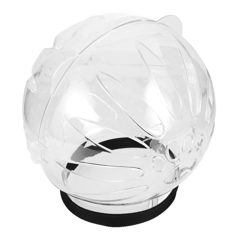 Breathable cat bladder helmet made of ABS. Large, round-shaped head protection with leg protection for cats after surgery. Wear-resistant and transparent.