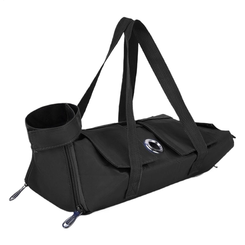 Cat Restraint Bag - Nylon Scratch Protector, Adjustable, Portable - Cat Bath Bag, Anti-Scratch, For Small, Medium, Large Pets, Showering, Washing, Teeth Cleaning, Scissoring, Injections, Black, L