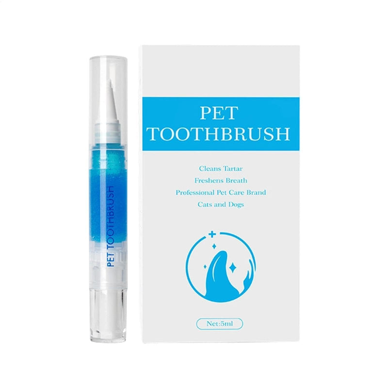 Pet Toothbrush Stick | Applicator for Breath Freshener, Cleaning Solution, 5 ml, Dental Care Device for Cats and Dogs | Oral Hygiene Maintenance Device, Gentle Care Aid, Suitable for Daily Use