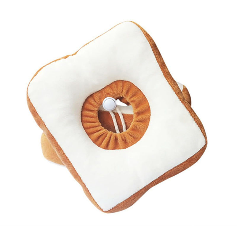 Cabilock bread-shaped cat collar made of cotton. Lightweight and soft cat collar. Protects wounds. Effective in the recovery of pet cats. Easy to put on.