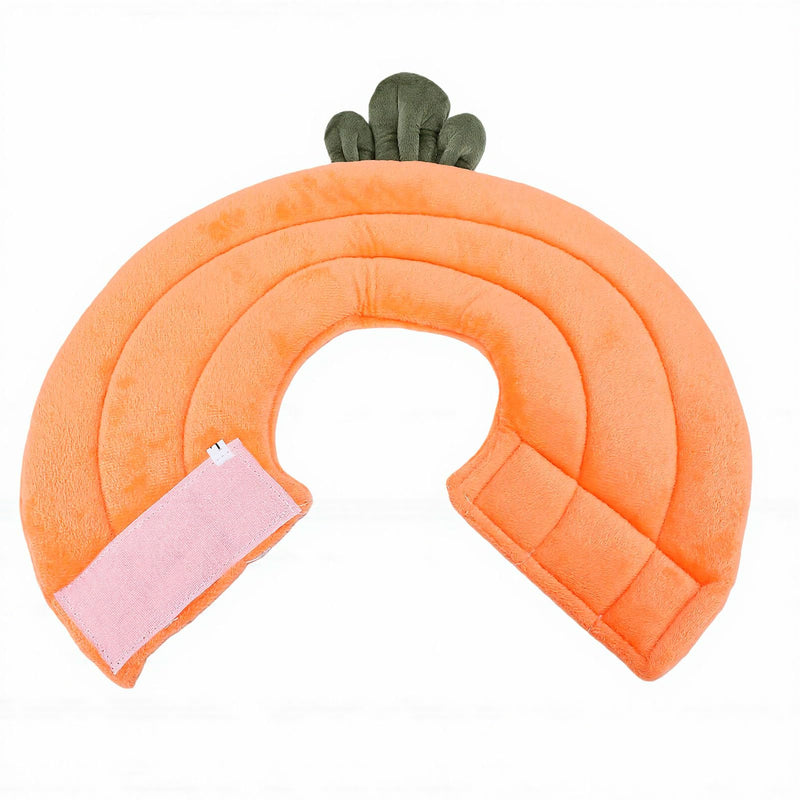 Cone collar for cats, recovery collars and cone-safe, adjustable collar for kitten recovery. For wound healing and safety after surgery. Cone collar for orange and carrot.