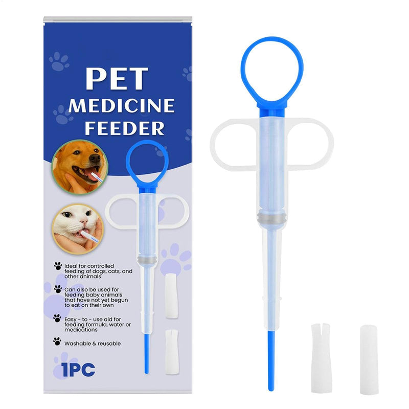 Pill dispenser for cats | Feeding tool to prevent pets from spilling | Tablet dispenser for puppies | Home, accommodation, travel, training, camping, liquid, paste, etc.