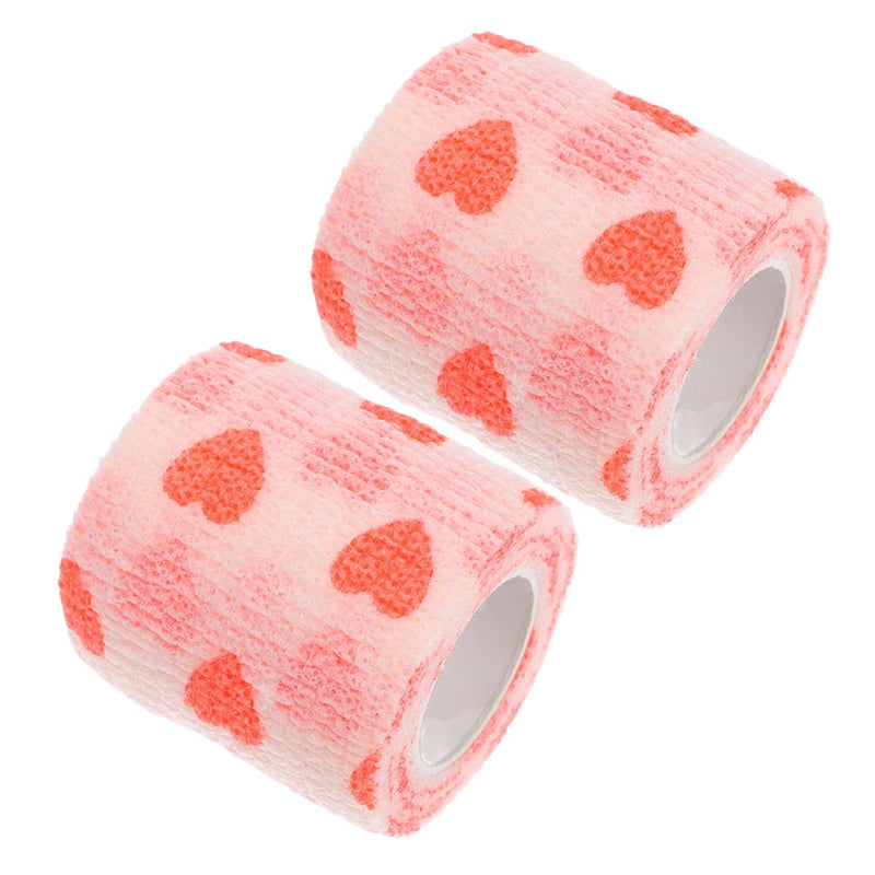 Luxshiny 2 pcs Self-adhesive bandage for cats and horses made of non-woven fabric Elastic self-adhesive bandage for wound protection and protection during walks