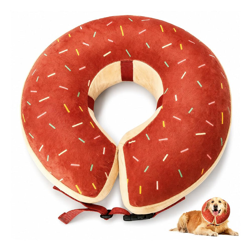 Inflatable Dog Collar, Dog Collar Leak Protection with Adjustable Buckle, HMCEY Inflatable Collar Dog, Soft Protective Collar for Dogs, Post-Operative Neck Collar for Cats, Small, Medium and Large Pets - M