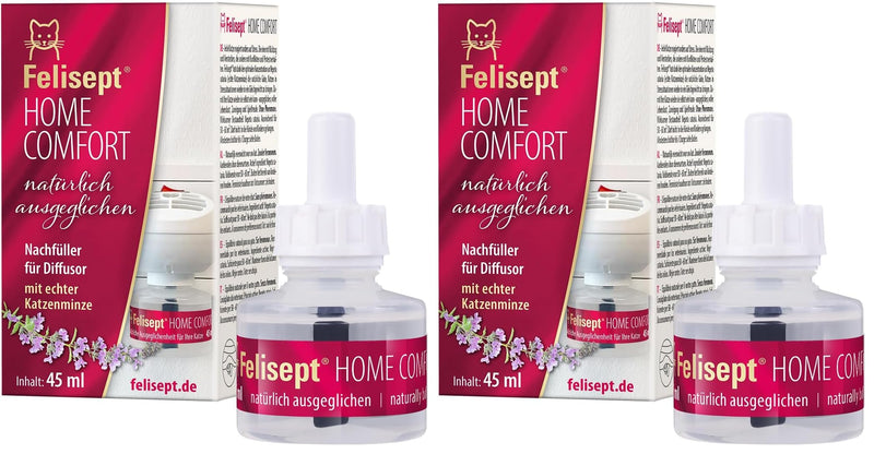 Felisept Home Comfort Diffuser Refill Bottle Enhances Well-being and Relaxation of Cats / 1 x 30ml (Pack of 2)