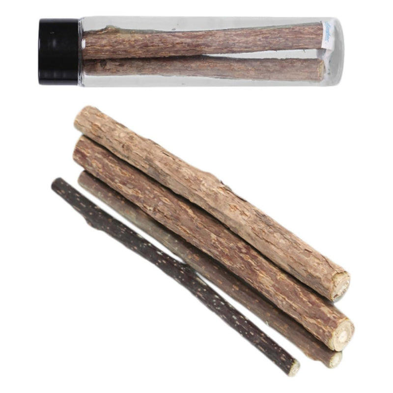 VALICLUD Dental Cleaning Sticks for Cats and Dogs with Catnip, 5 Pieces; Wooden Chew Toy for Healthy Teeth and Long-Lasting Indoor Playtime