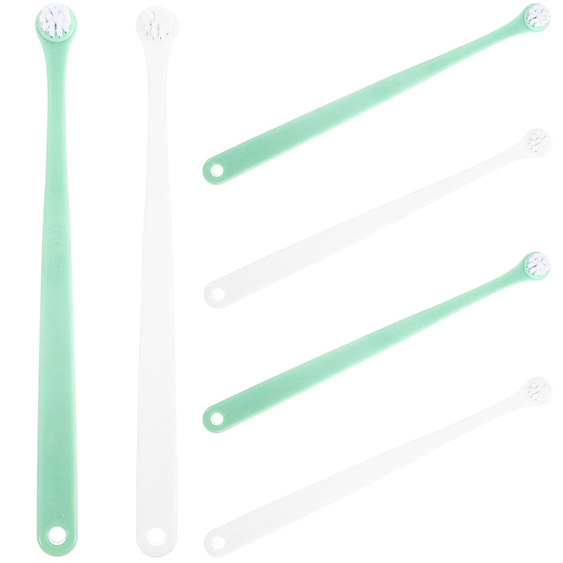 GALPADA 6-Piece Cat Toothbrush Set with Ergonomic Handle, Practical Pet Dental Care Tool, Portable and Durable, Suitable for Cats and Dogs for Daily Oral Hygiene