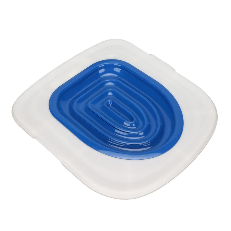 Annadue Cat Litter Box Training Set, Universal, Reusable, Eco-Friendly Cat Litter Box Trainer for Cleaning Cat Litter Boxes, Pet Training Device (White Tray, 1 Blue Inner Support)