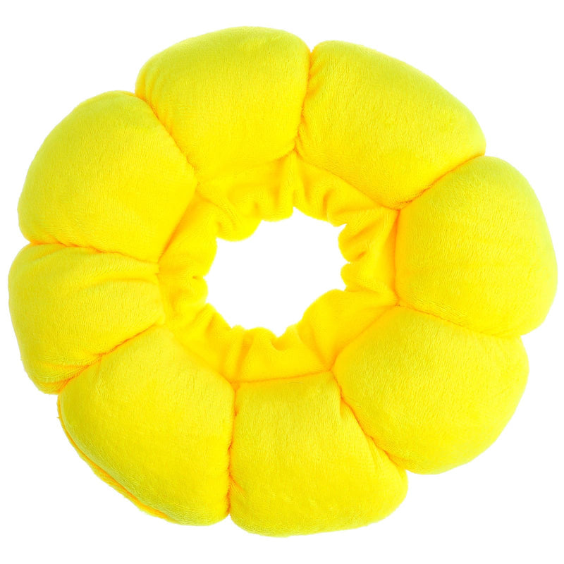 ifundom Soft Cat Collar Donut Style Made of Plush Adjustable Size 17-27cm Comfortable Recovery Neck Collar for Kittens and Cats up to 4.5kg Yellow