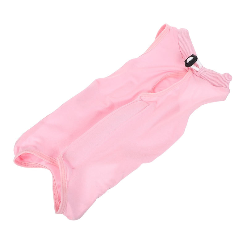 TOYANDONA Breathable Cotton Full Body Cat Recovery Suit in Pink Anti-Leak Protection for Female Cats After Surgery in Summer