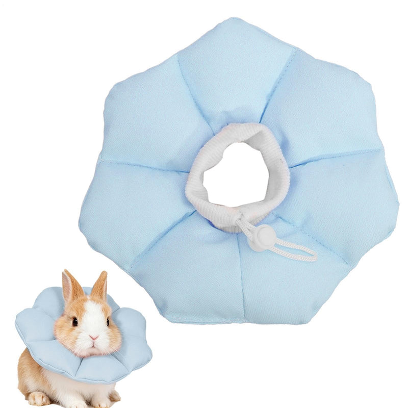 DASHIELL Cat Collar, Adjustable, Waterproof and Comfortable - Kittens, Dogs, Rabbits, Chinchillas, Ferrets and Small Animals | Small Pets like Dogs, Hamsters, Ferrets to Prevent Licking and Scratching, Blue M