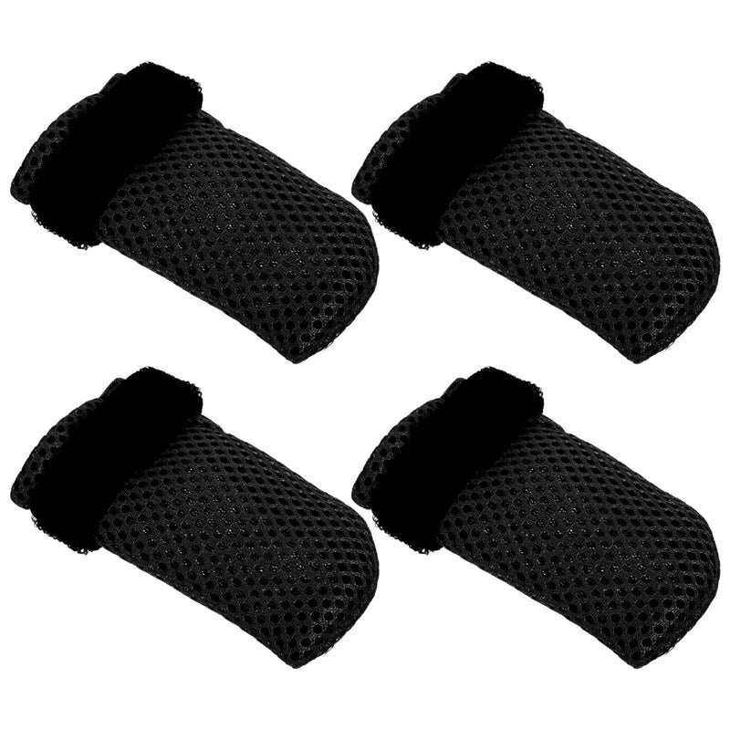PRETYZOOM 4-Pack Anti-Scratch Cat Shoes Made of Polyester, Adjustable Paw Boots for Cats, Breathable Anti-Scratch Socks for Medication and Grooming