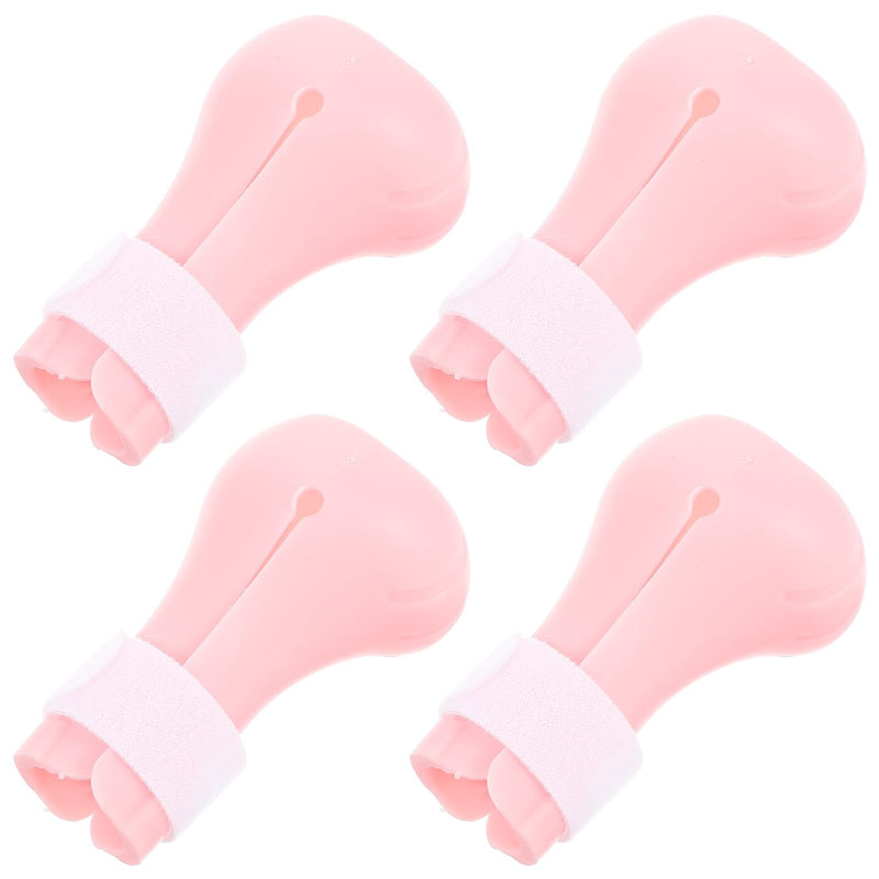Toddmomy 4-Pack Scratch-Resistant Silicone Cat Shoes in Pink Easy-care and Wear-Resistant Cat Paw Protectors Covers for Cats in Cat Houses and Pet Shops
