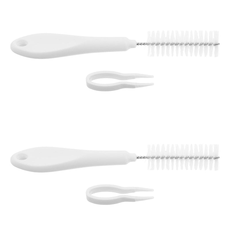 DECHOUS Cat Drinking Fountain Cleaning Set, 2 pieces, made of plastic and iron with brush and clip tool for blockage prevention and easy cleaning