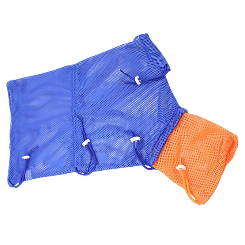 Cat bathing bag with drawstring, made of breathable, quick-drying material, for cats and kittens during grooming and nail trimming.