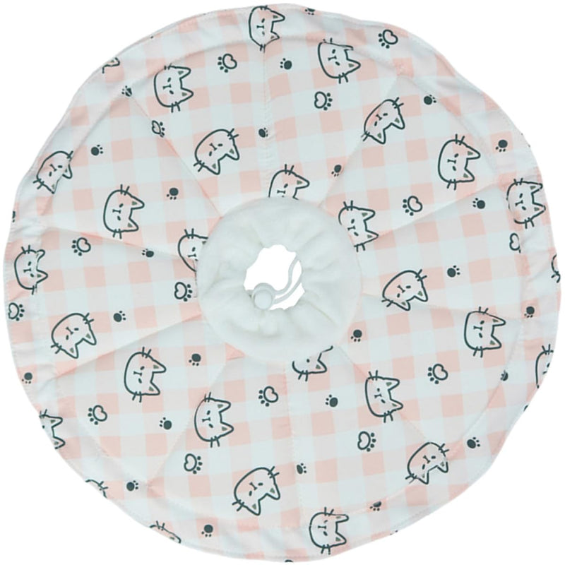 Protective collar for dogs and cats made of waterproof material with adjustable design prevents wound worsening after surgery