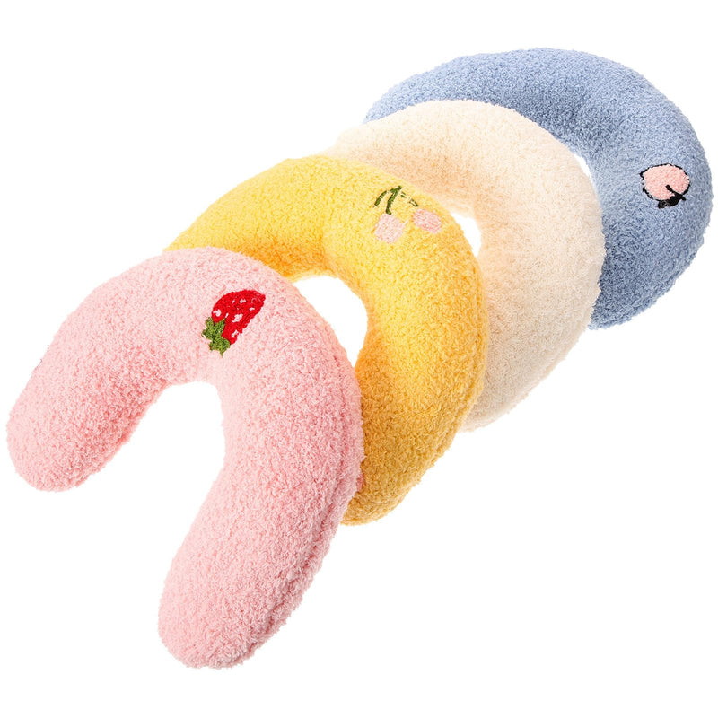 BESTOYARD 4-Piece Set of Large Neck Pillows for Cats with Soft Polyester Filling and PP Cotton, Protective for Cervical Spine, for Small and Disabled Pets