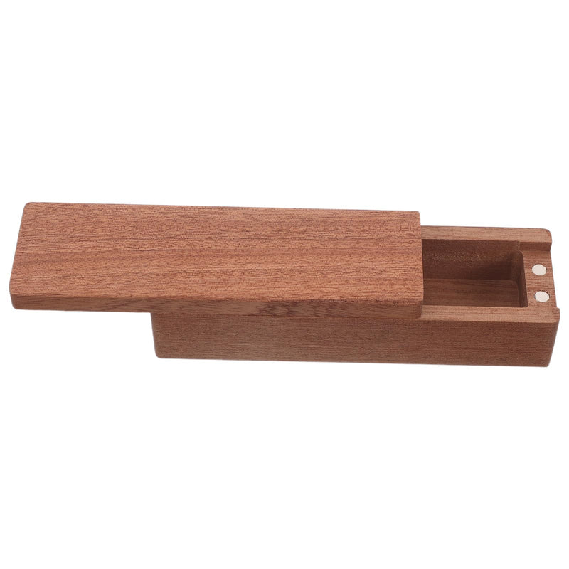 Elegant wooden box for storing cat whiskers with magnetic closure and reminder function for pet lovers when moving or traveling