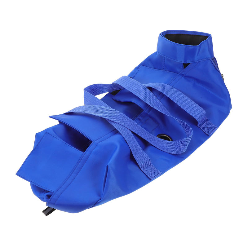 OSALADI Foldable Metal and Nylon Care Bag, Safe Cat Grooming Bag, Comfortable Cat Carrier, Blue, up to 4kg, for Bathing