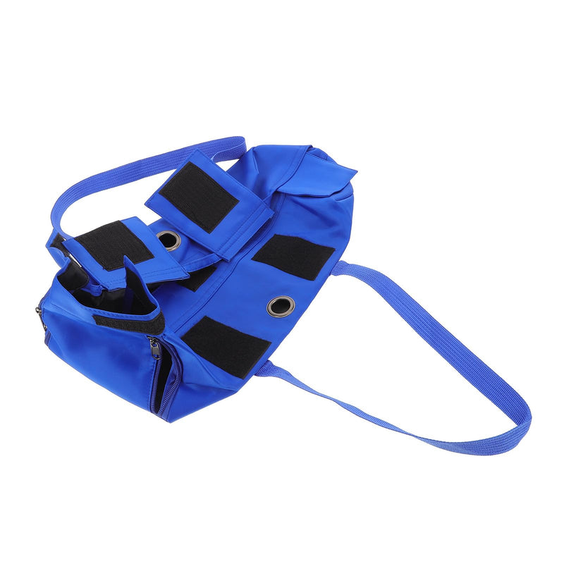 SEWACC Foldable and Scratch-Resistant Nylon and Metal Cat Grooming Bag for Travel and Vet Visits with Adjustable Hammock Harness and 3.4kg Load Capacity