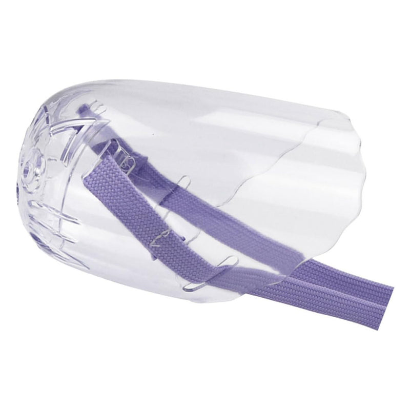 Reusable compact pet muzzle for kittens made of polypropylene. Easy to put on. Protects against bites during feeding and bathing.