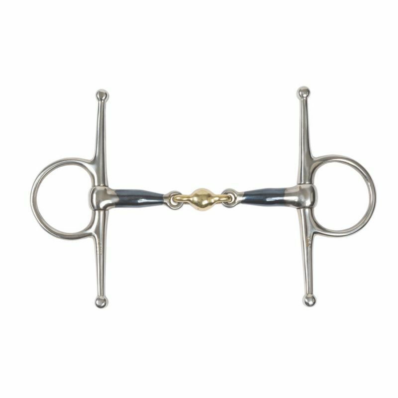 Full Cheek Sweet Iron Snaffle Bit with Copper Lozenge (UKSALES25® Horse Bits) (4.5 INCHES) 4.5 INCHES - PawsPlanet Australia