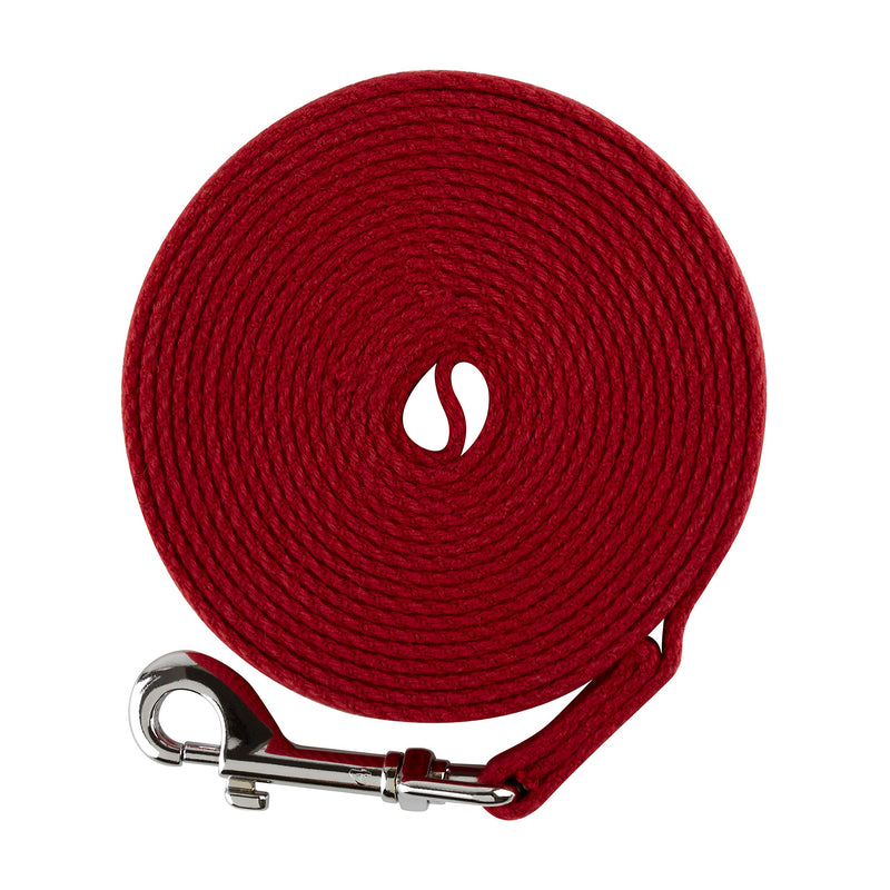 Mikki Dog, Puppy Recall Training Line Lead - Cotton Webbing Lightweight Walking Leash - 20 ft/6 m Long 20ft - PawsPlanet Australia