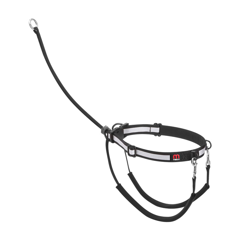 Mikki Dog, Puppy Anti Pull Harness Halter -No More Pulling, Tugging or Choking -Fit all Leads,Black -Large Large - PawsPlanet Australia